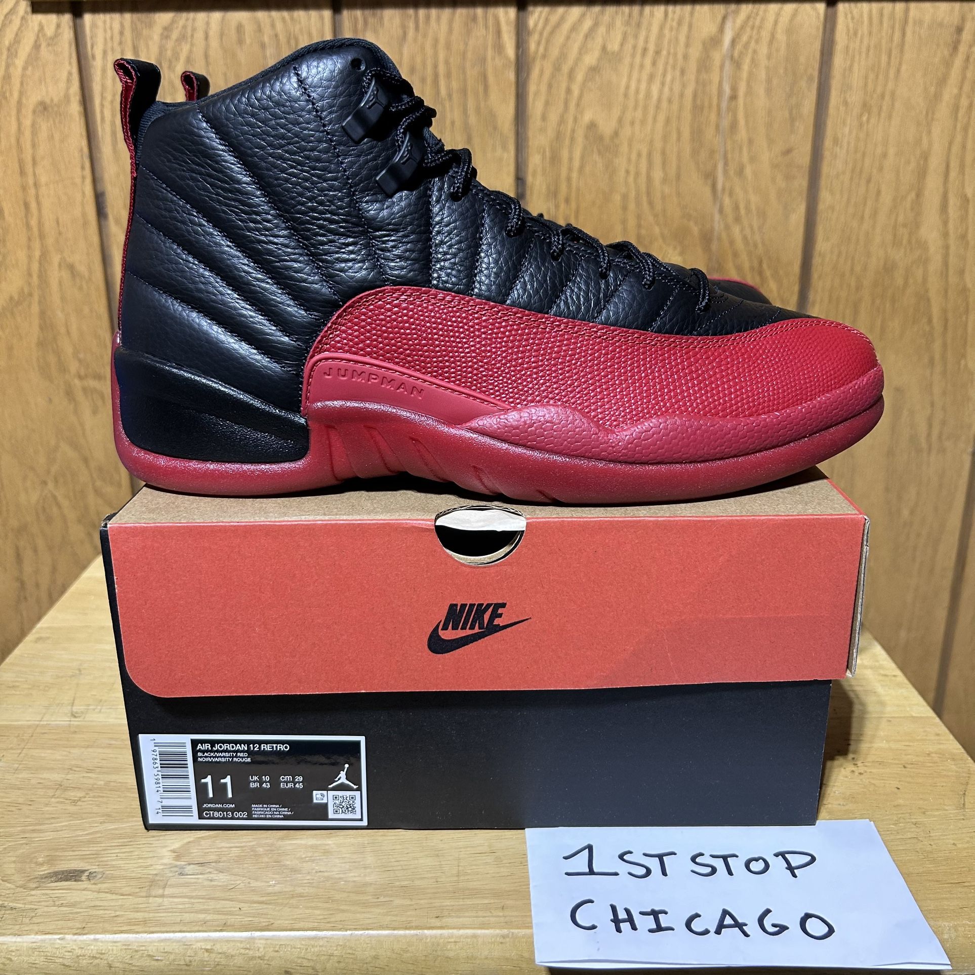 Nike Air Jordan 12 Retro Flu Game 2025 CT8013 002 Men’s Size 11 Authentic NEW