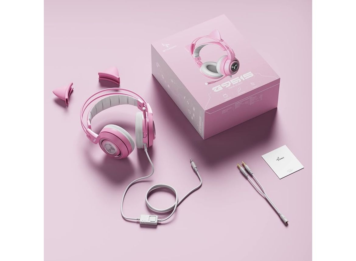 SOMIC G951s Pink Stereo Gaming Headset with Mic for PS4,Xbox,PC,Mobile Phone