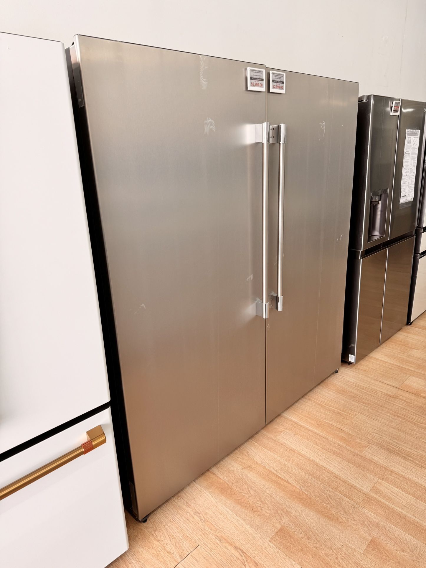 Brand-New Frigidaire Professional Series  FRREFR22 Side-by-Side Column Set with 33 Inch Refrigerator and 33 Inch Freezer in Stainless Steel