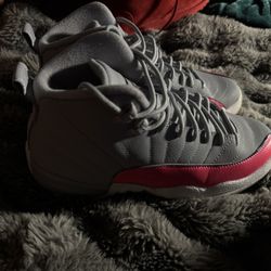 Jordan 12s Wolf Grey/Racer Pink