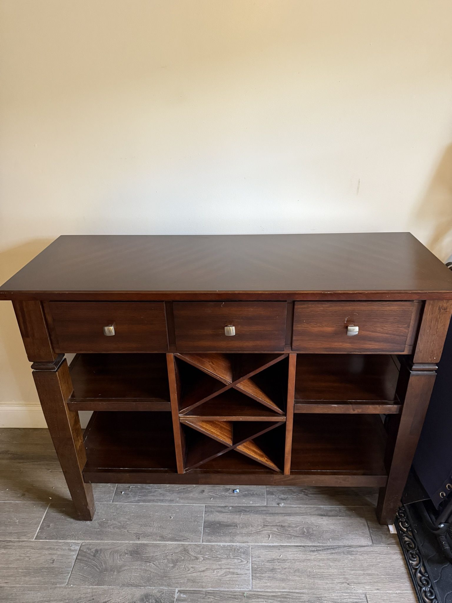 Wood Table / Wine Cabinet / Accent Table