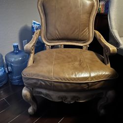 Wood/leather Chair