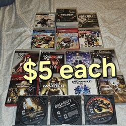 Playstation 3 Ps3 Games $5 Each 