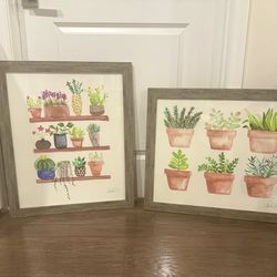 Set Of Two, Framed Wall Art