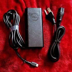 DELL USB- C 65w Laptop Charger Power Supply Great For Apple MacBook / Chromebook / Lenovo / HP / Acer / IPad / School Computer (Back To School)