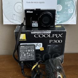 Nikon COOLPIX P300 12.2MP 4.2x Optical Zoom 1080p Full HD Digital Camera Black