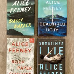 Alice Feeney Hardcover Thriller Books Daisy Darker Rock Paper Scissors Beautiful Ugly Sometimes I Lie
