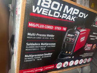 180 Amp Weld-Pak 180i Multi-Process Stick/MIG/Flux-Core/TIG, 120V or 230V Aluminum Welder with Spool Gun sold separately - K5257- new $999