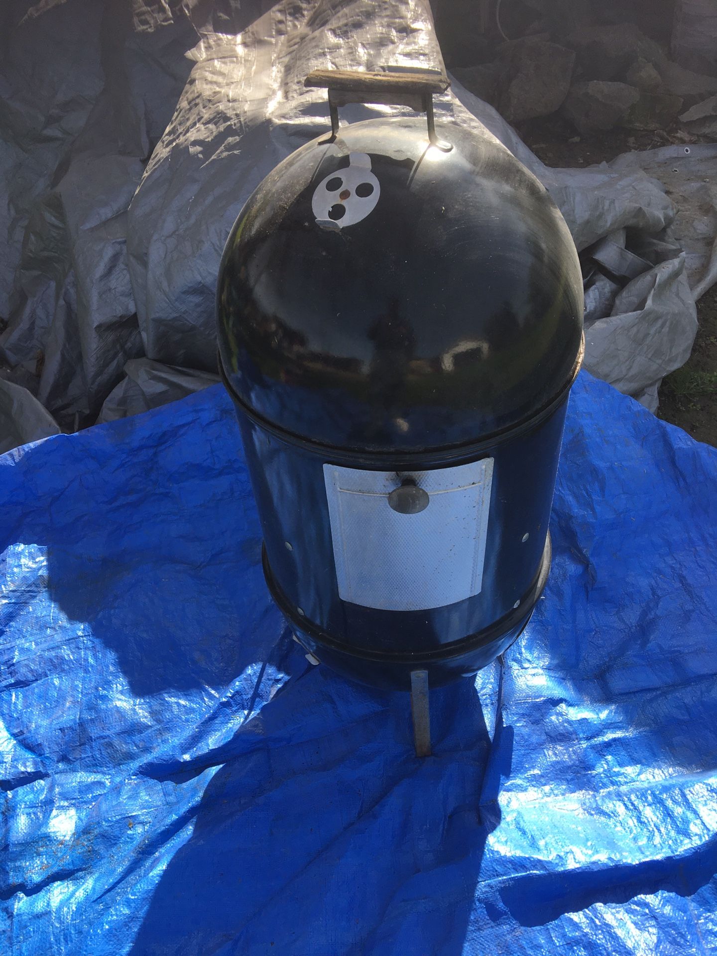 Weber Smokey Charcoal Grille Mountain Smoker BBQ 18” Kettle Cooker