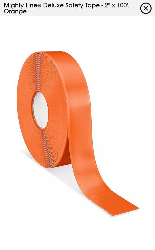  Deluxe Safety Tape - 2" X 100', Orange
