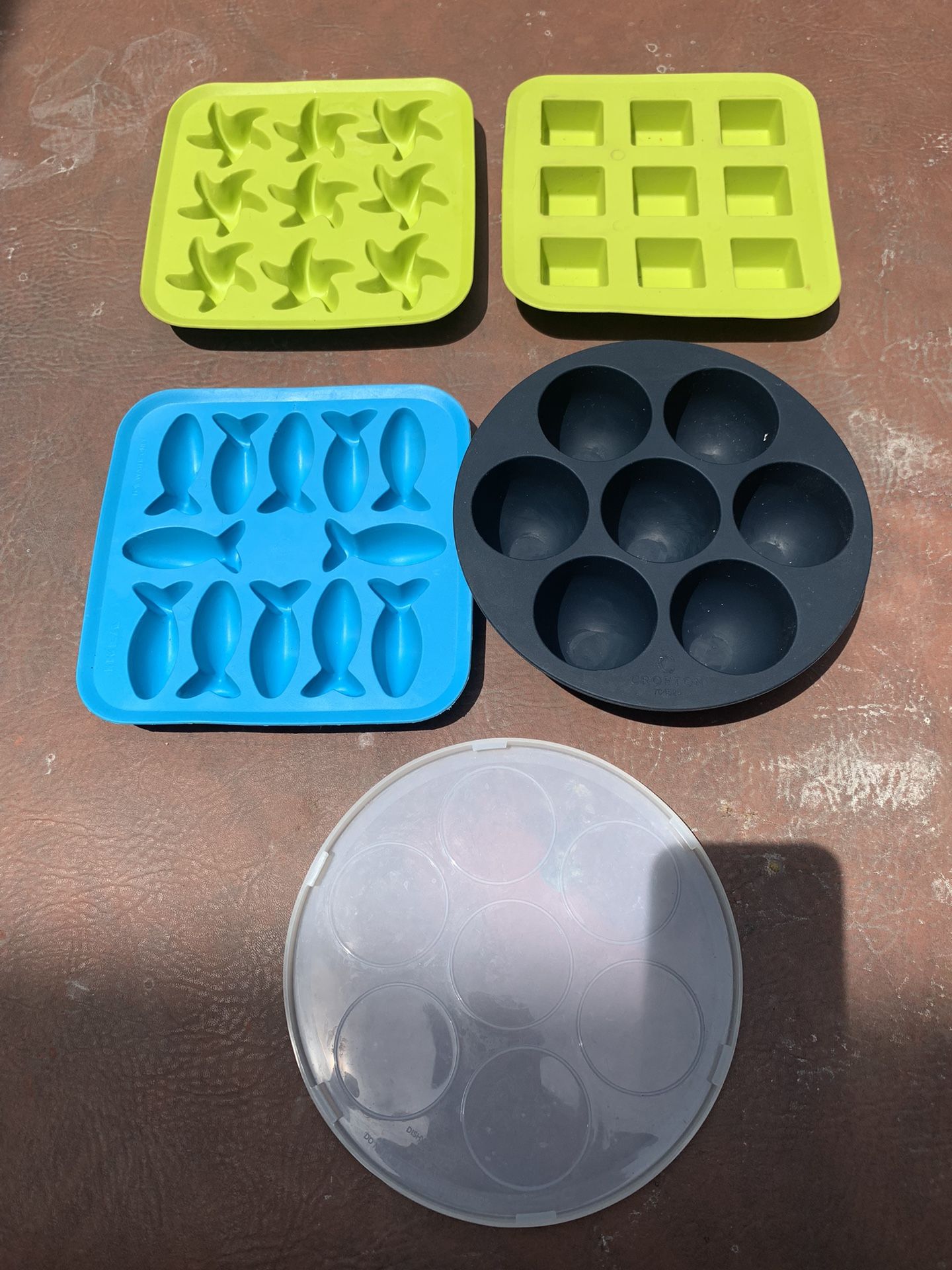 silicone, jello molds & Silicone Egg Bite Mold with Lid, all for $10