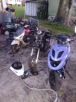 Scooters + plus tons of parts
