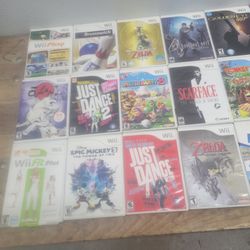 Nintendo Wii Games Lot