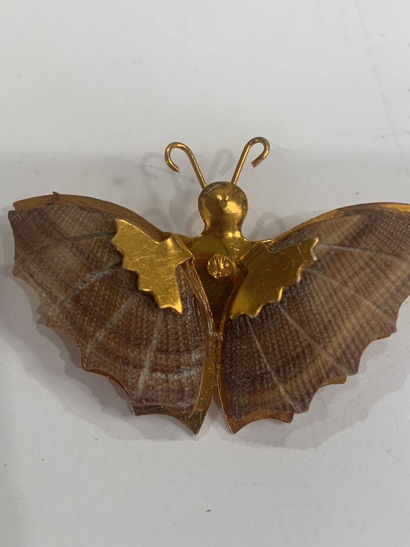 Scallop Shell Butterfly Pin