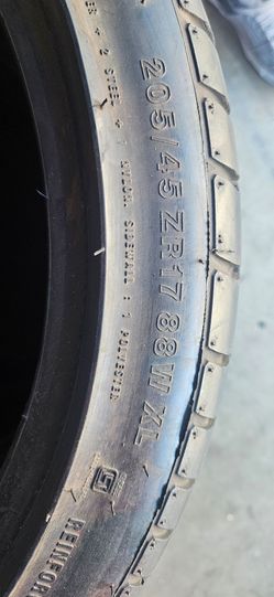 205 45 r17. Only  3 tires
