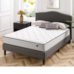 ZINUS 10 Inch Comfort Support Cooling Gel Hybrid Mattress, Full, Tight Top Innerspring Mattress, Motion Isolating Pocket Springs, Mattress in A Box