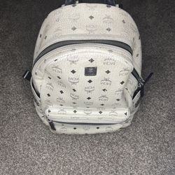 White MCM Backpack