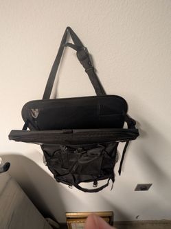 Over the head rest container