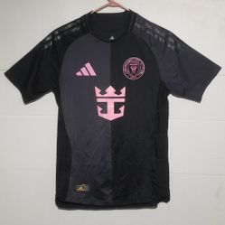 Adidas Inter Miami CFLionel Messi Black Away 2025 Jersey. Mens size small 