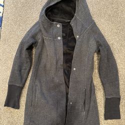 North Face Hooded Fleece Jacket Size Small Women