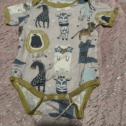 Baby Boy Soft Bamboo Breathable Fiber Onesie 