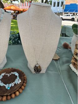 Handmade Tigers Eye Tree Of Life Necklace