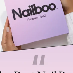 Nailboo Dip Powder Nail Kit Bundle – 2 Dip Powders & Full System with Base, Activator & Top Coat – Strengthens Nails No UV Needed, Pink or Nude Shades