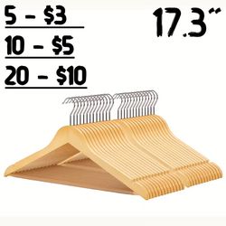 [NEW] 17.3" Wooden Hangers