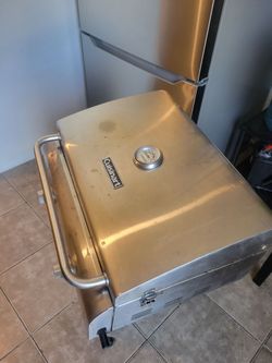 Cuisinart Chef's Style Stainless 2 Burner Tabletop Portable Gas Grill, Silver