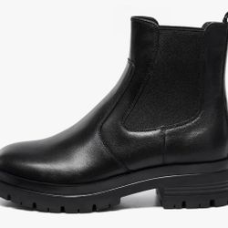 GIFENNSE Womens Chelsea Ankle Dress Boots (Size 8)