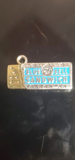 James Avery Enameled 925 Silver Bluebell Ice cream Sandwich Charm