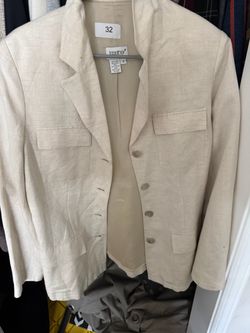Together Linen Blend Blazer Size 8