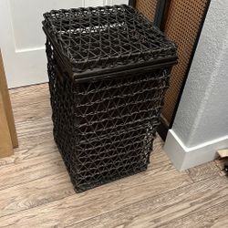 West Elm Wicker / Rattan Clothes Hamper