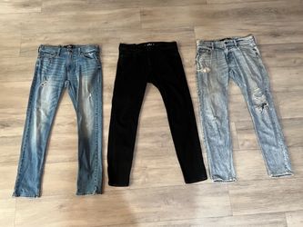 Hollister Black and Blue Jeans