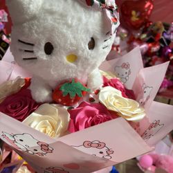 Hello Kitty, flowers bouquet
