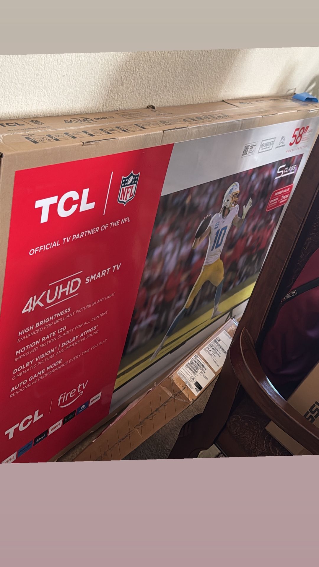 58inch TCL Smart Tv! BRAND NEW (BOX UNOPENED)