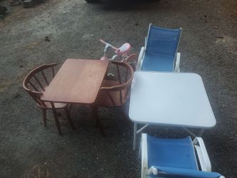 Toddler Tables & Bike FREE
