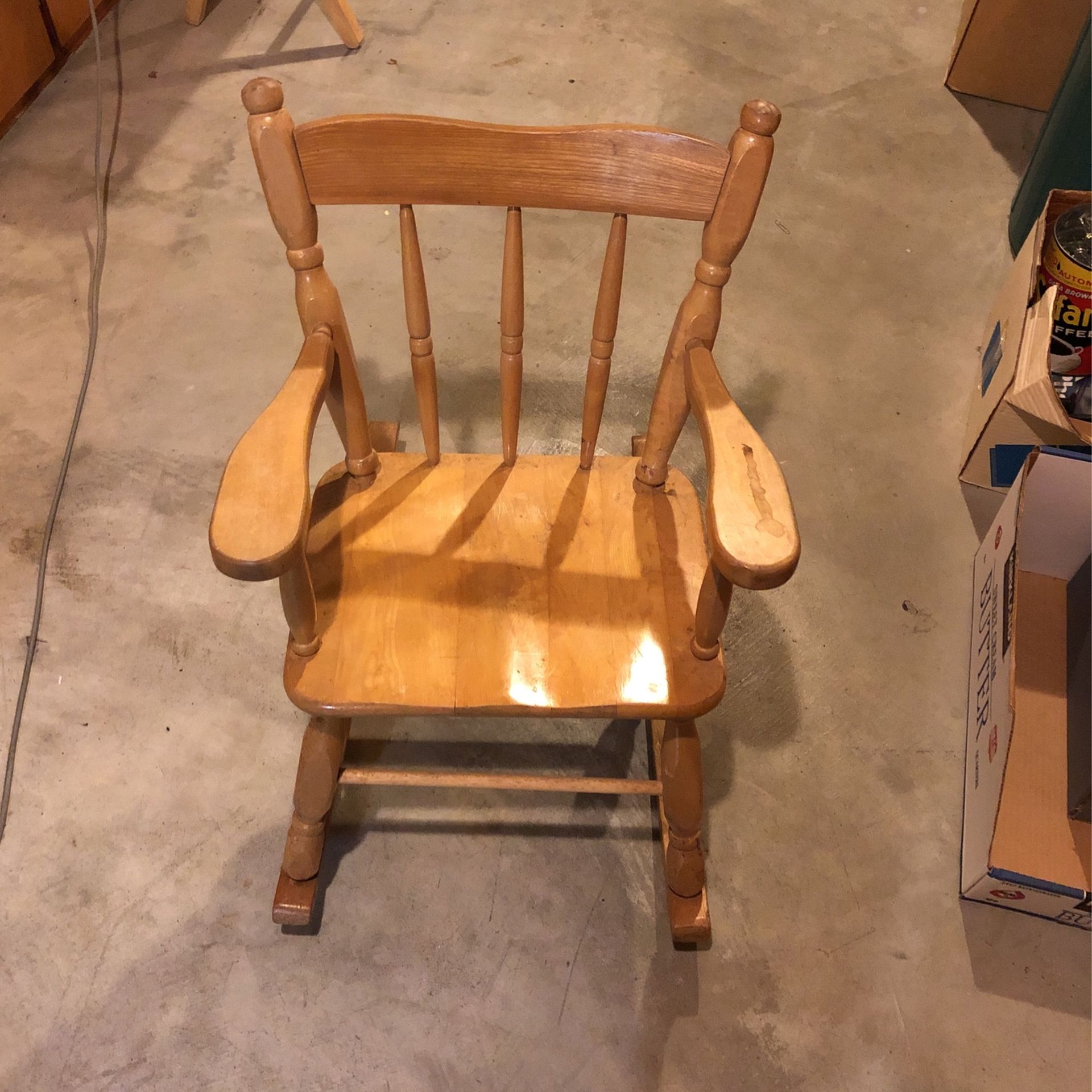 Child’s Wooden Rocking Chair