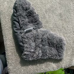 REVIX Microwavable Booties and Feet Warmers for Women & Men, Microwave Heated Foot Warmer with Flaxseed Moist Heat Therapy for Cold Feet, Gray,