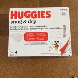 HUGGIES SNUG AND DRY SZ 4 148 CT