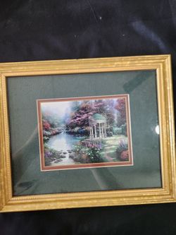 Framed Thomas Kinkade  Art Print with COA