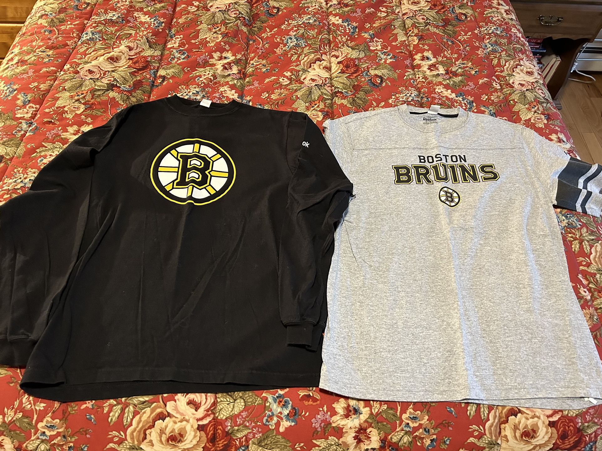 Two Mens’ Bruins T-shirts - Size Small