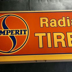 illuminated Rare  sign Semperit Radial Tires. Read Description