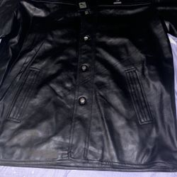 Men's Black Leather Jacket 