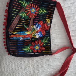 Handmade crossbody tote