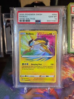 Pokemon Raikou Amazing Rare PSA 10