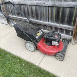 Lawn Moore With Rear Bagger
