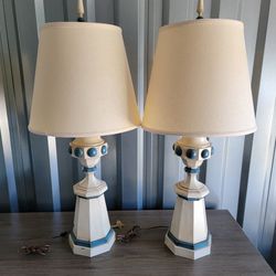 Two Very Nice Vintage Lamps."CHECK OUT MY PAGE "