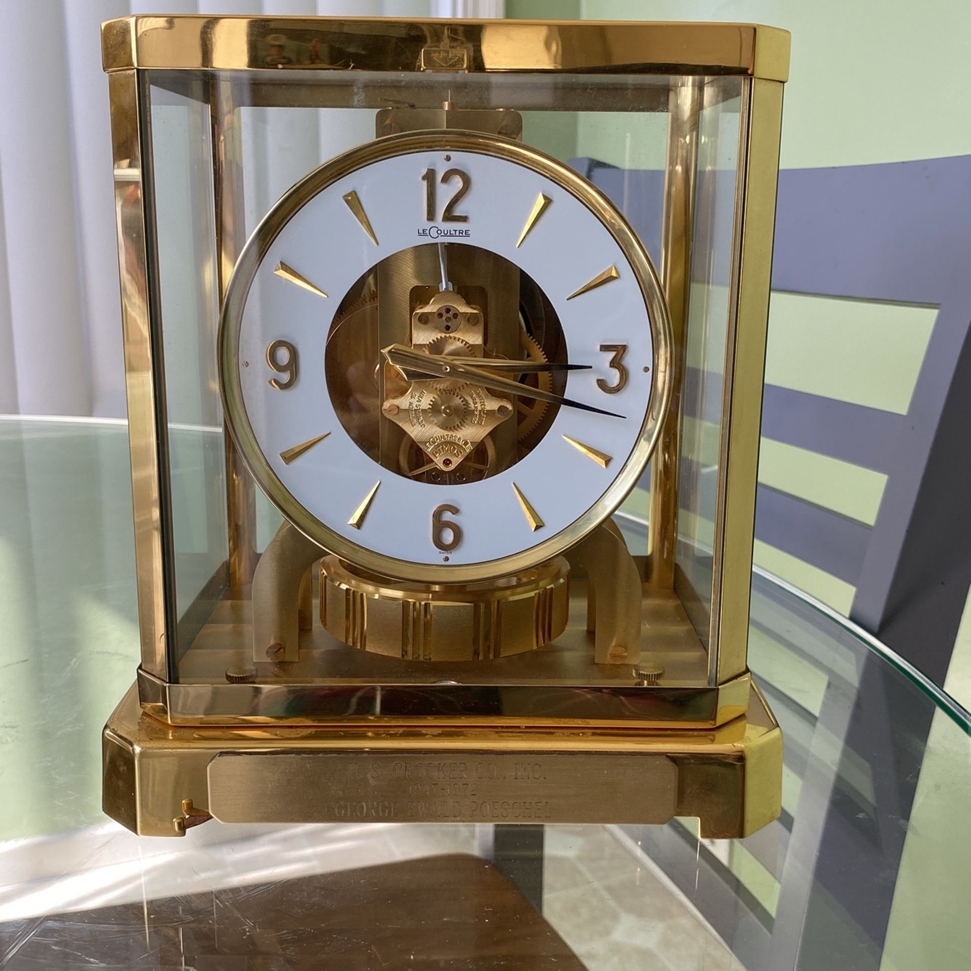 Le Coultre Atmos Clock With Additional Piece