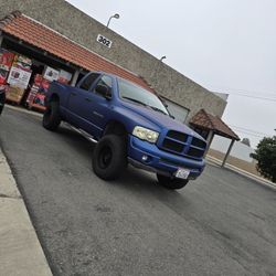 Lifted 2002 Dodge Ram Sport 1500 Quad Cab Truck, Satin Metallic Blue Wrap, 34" Tires, 7" Lift, 155k Miles, Runs Great, Must Sell